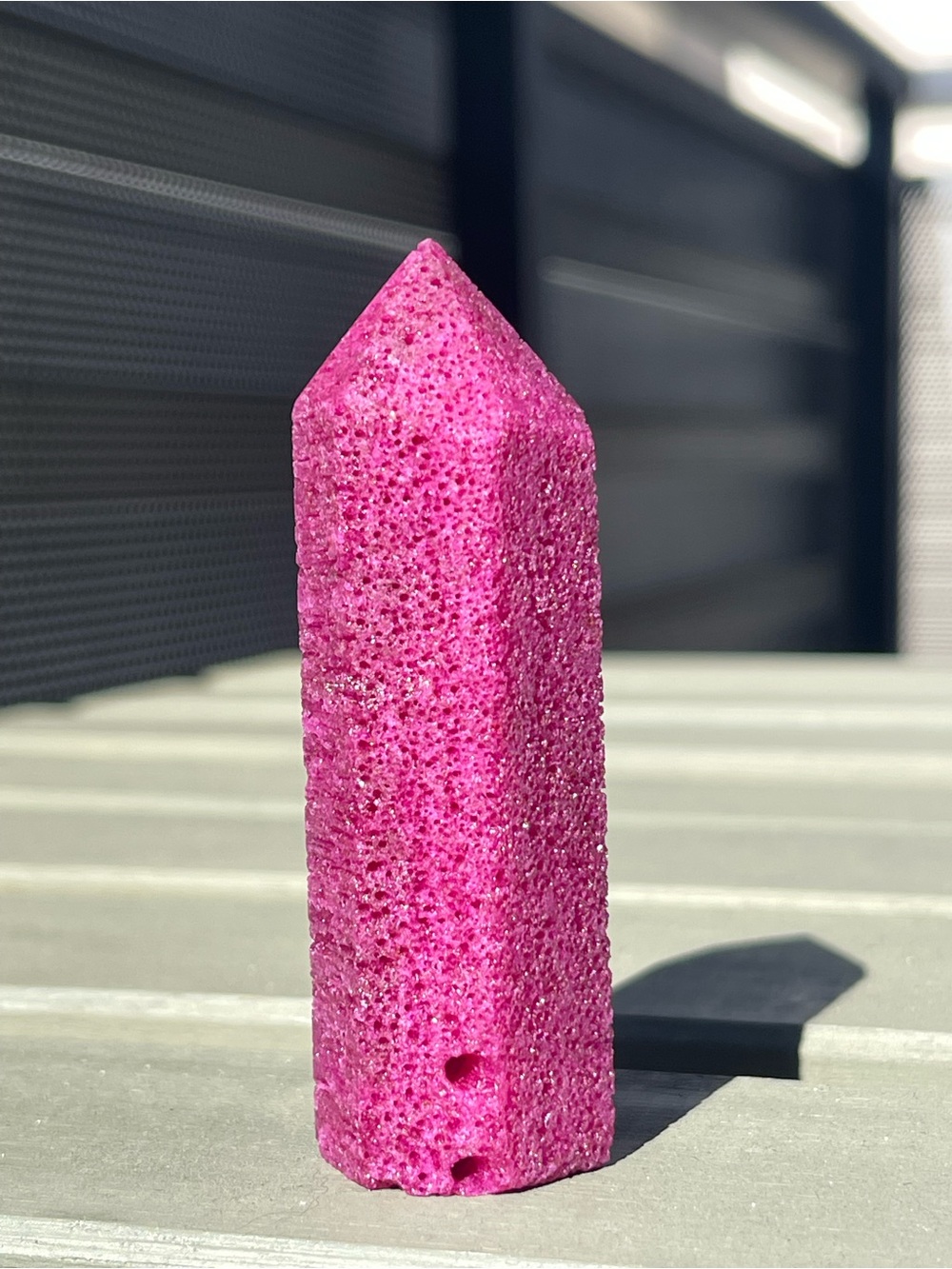 Pink Honey Comb Ruby Crystal Tower